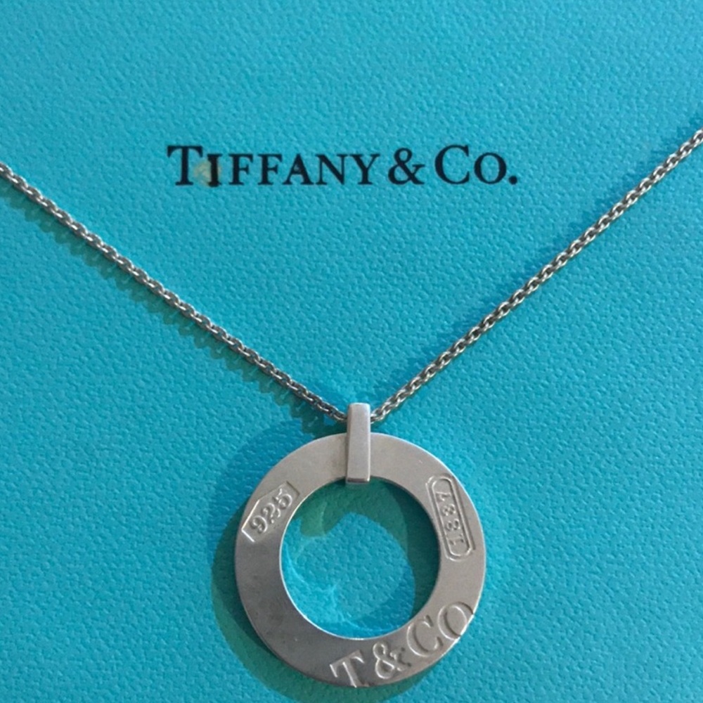 Tiffany&Co Sterling Silver 1837 Circle Necklace